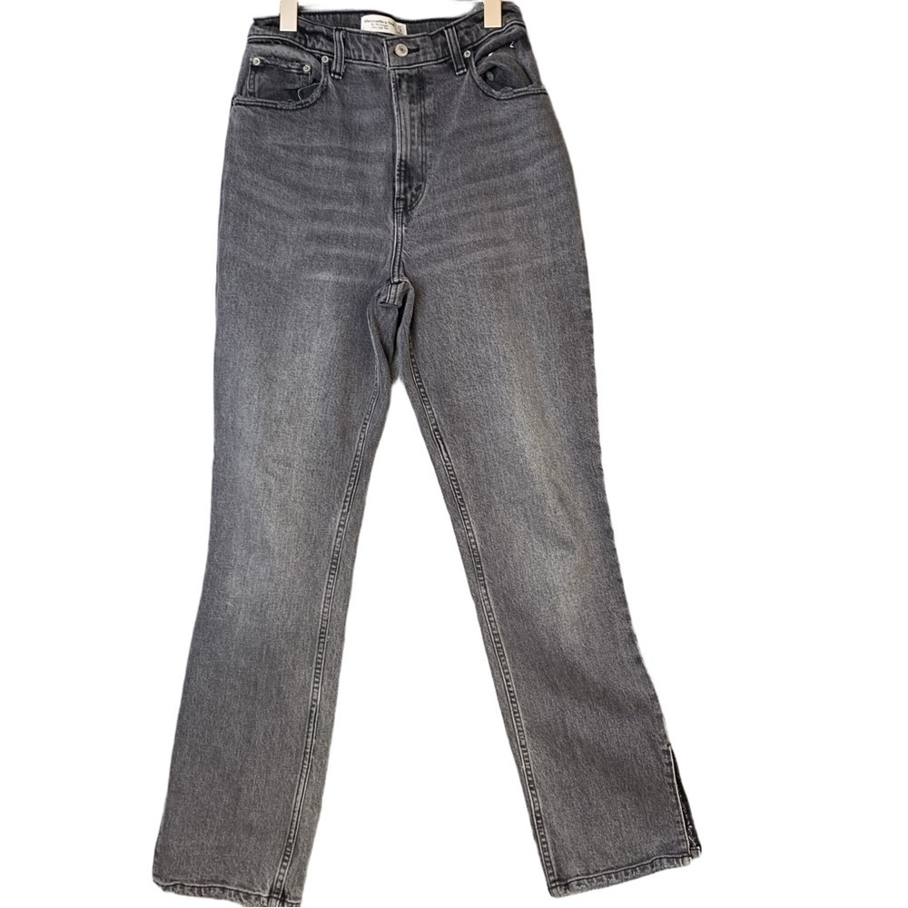 Abercrombie & Fitch The 90s Straight Ultra High Rise 27/4 Faded Black 30” Inseam